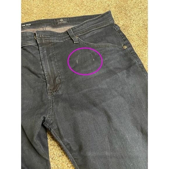 Adriano Goldschmied Jeans Mens 36x34 Blue Denim Modern Slim Tellis Distressed - Picture 7 of 9